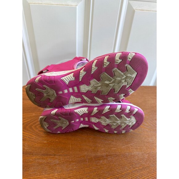 Eddie Bauer Youth Girl's Adjustable Strap River Sandals Cascadia Pink Size 2 - Picture 13 of 15
